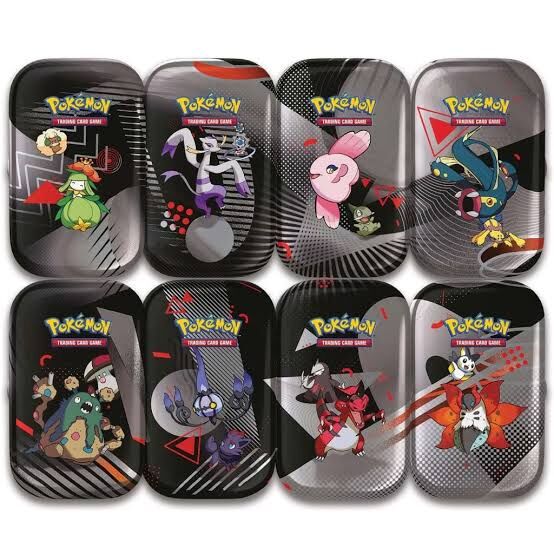 SEALED CASE OF 8 BLACK BOLT AND WHITE FLARE MINI TINS BRAND NEW AND SEALED