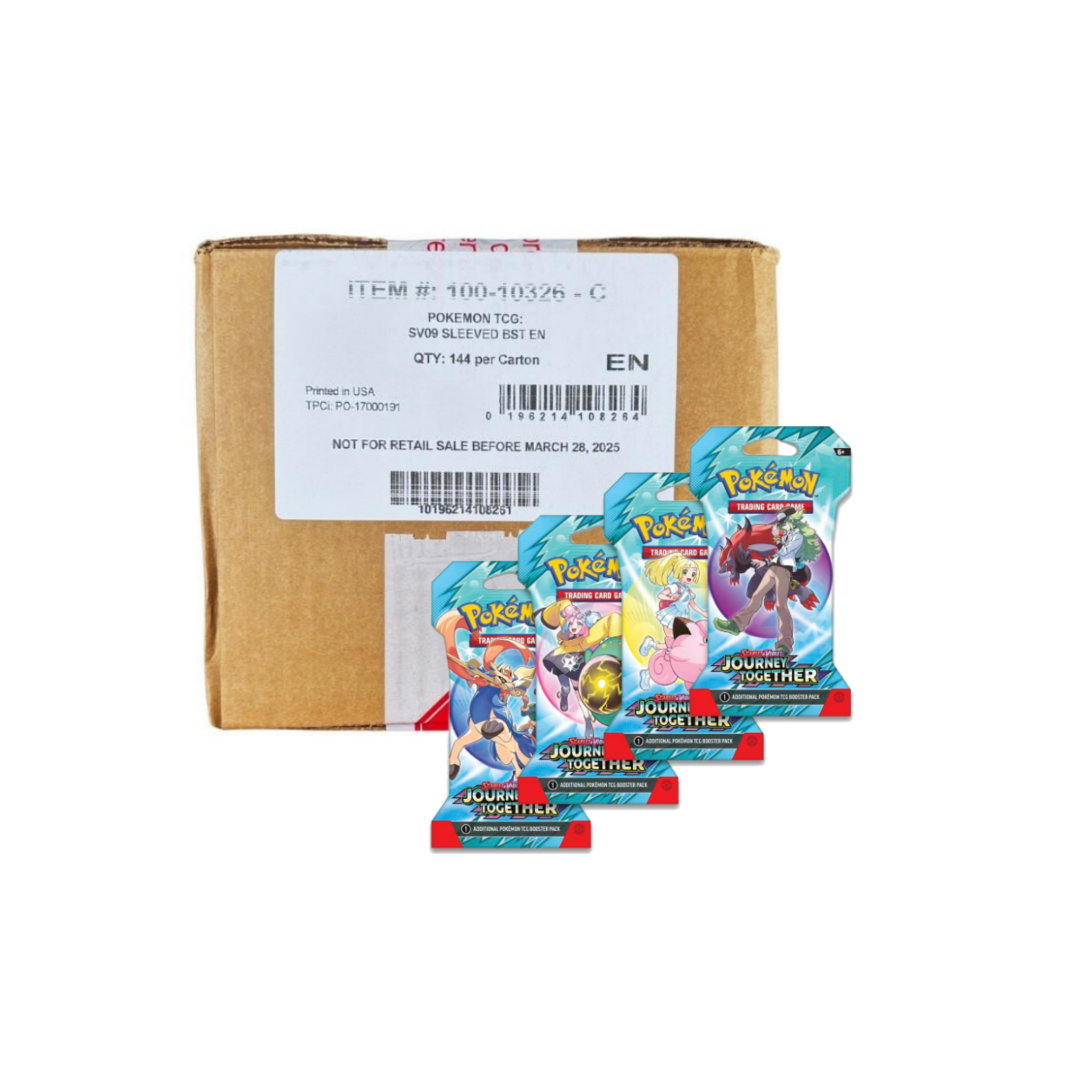 Journey Together SLEEVED booster CASE (144x Sleeved Booster Packs)
