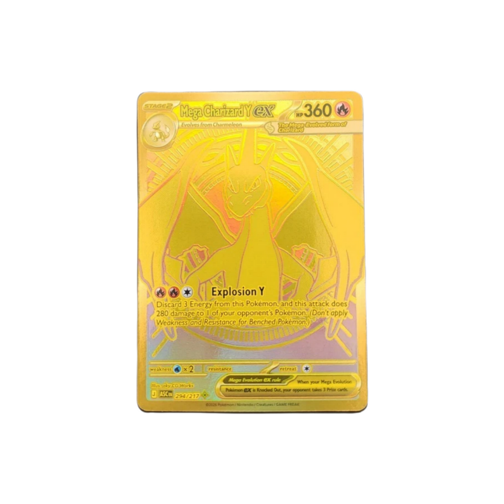 Mega Charizard Y EX 294/217 Gold Hyper Rare, Ascended Heroes (NM)