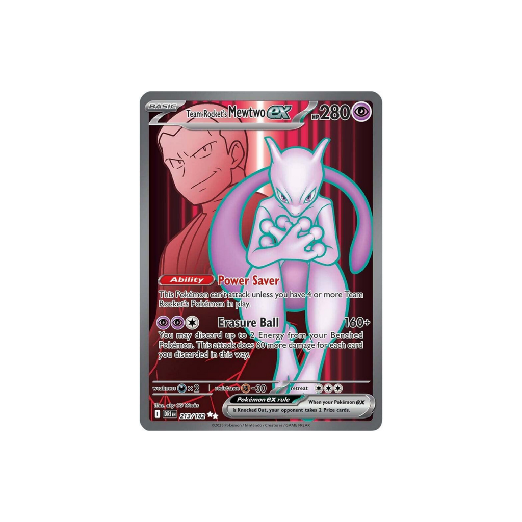 Team Rocket's Mewtwo ex Holo Ultra Rare SV10: Destined Rivals 213/182 NM