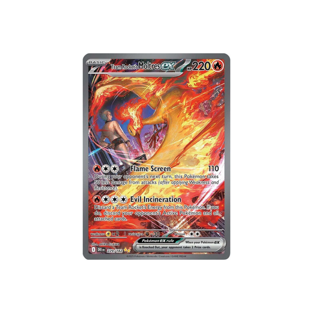 Team Rocket's Moltres EX (229/182) SIR Destined Rivals