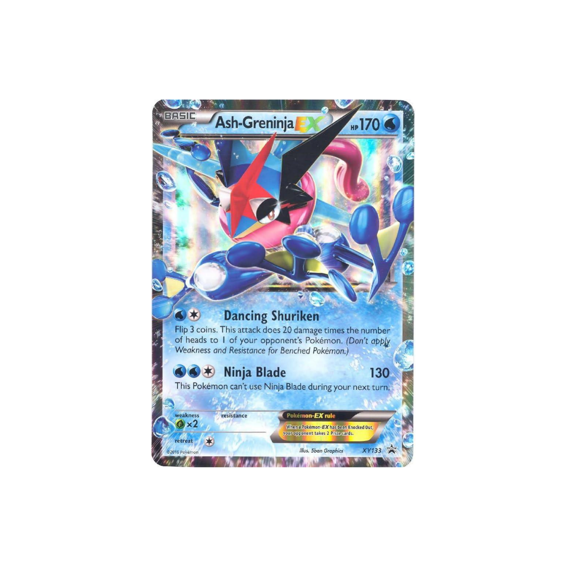 Ash-Greninja EX XY133 XY Holo Promo English Basic 170 HP
