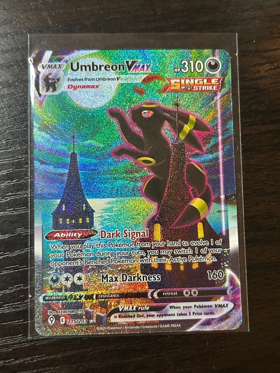 Umbreon Vmax 215/203 Evolving Skies Secret Rare Holo Alt Art NM