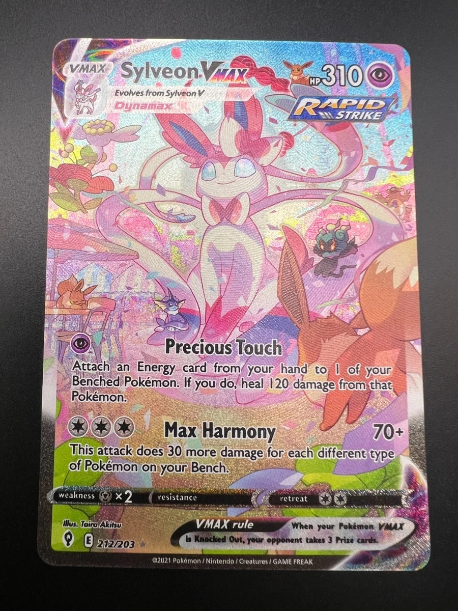Sylveon VMAX - 212/203 - Pokemon Evolving Skies Alternate Art Ultra Rare NM