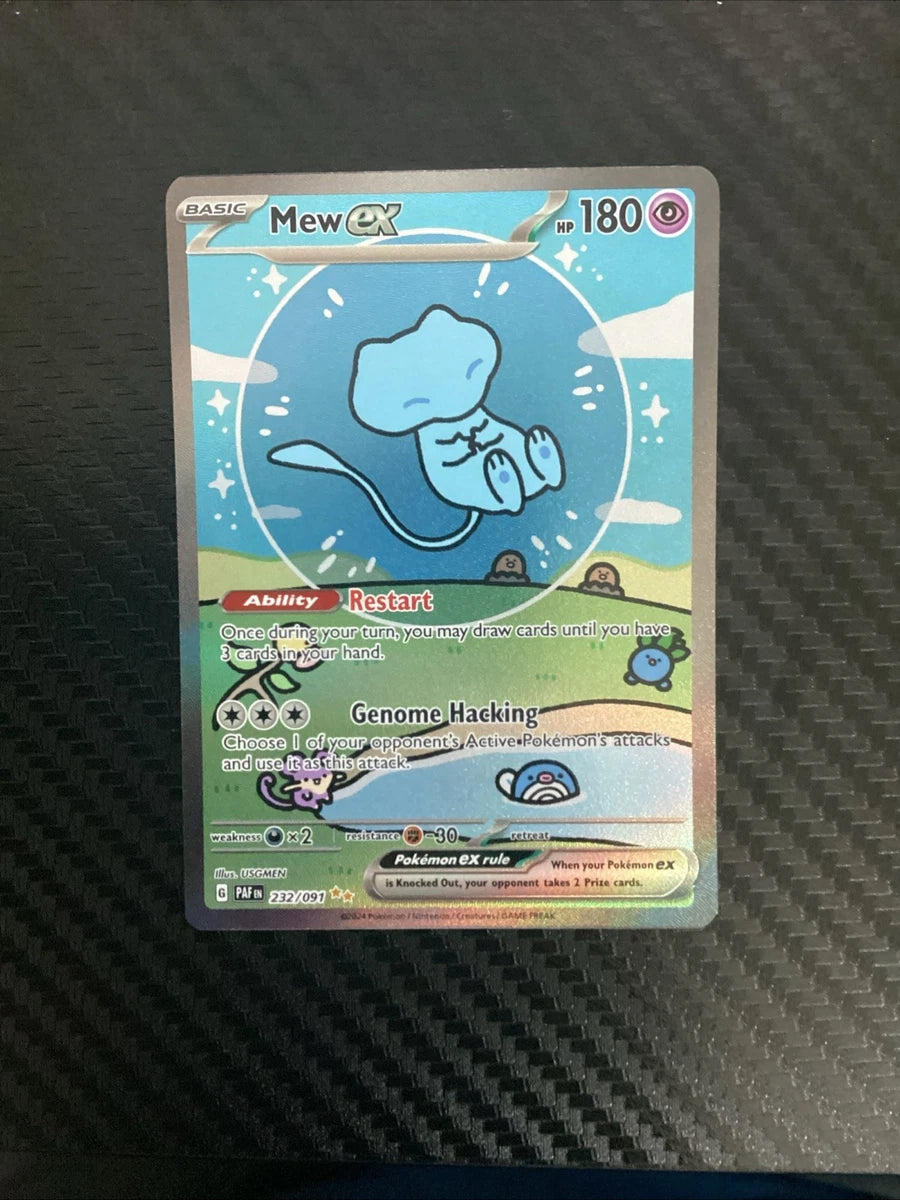 Mew EX 180 HP Basic Paldean Fates 232/091 NM