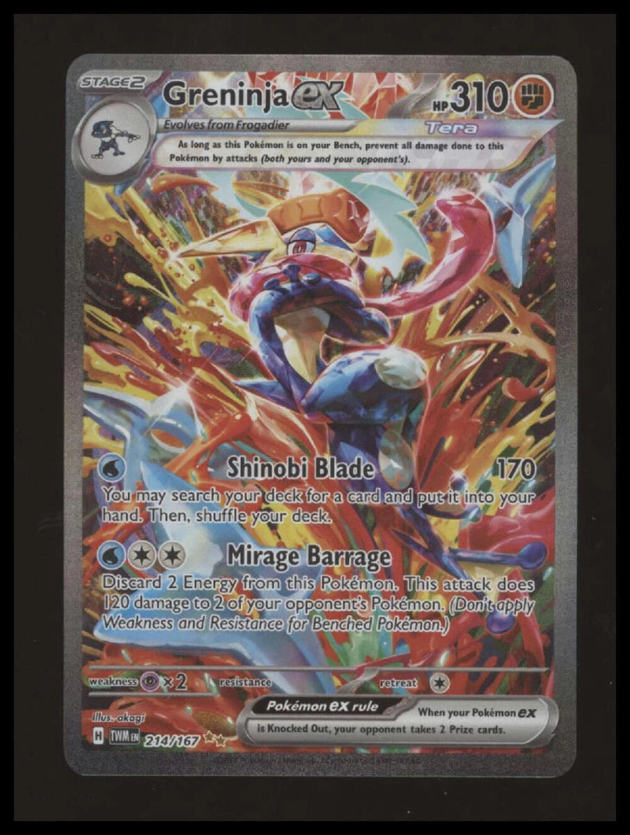 Greninja ex - Twilight Masquerade - 214/167 - SIR - NM #2