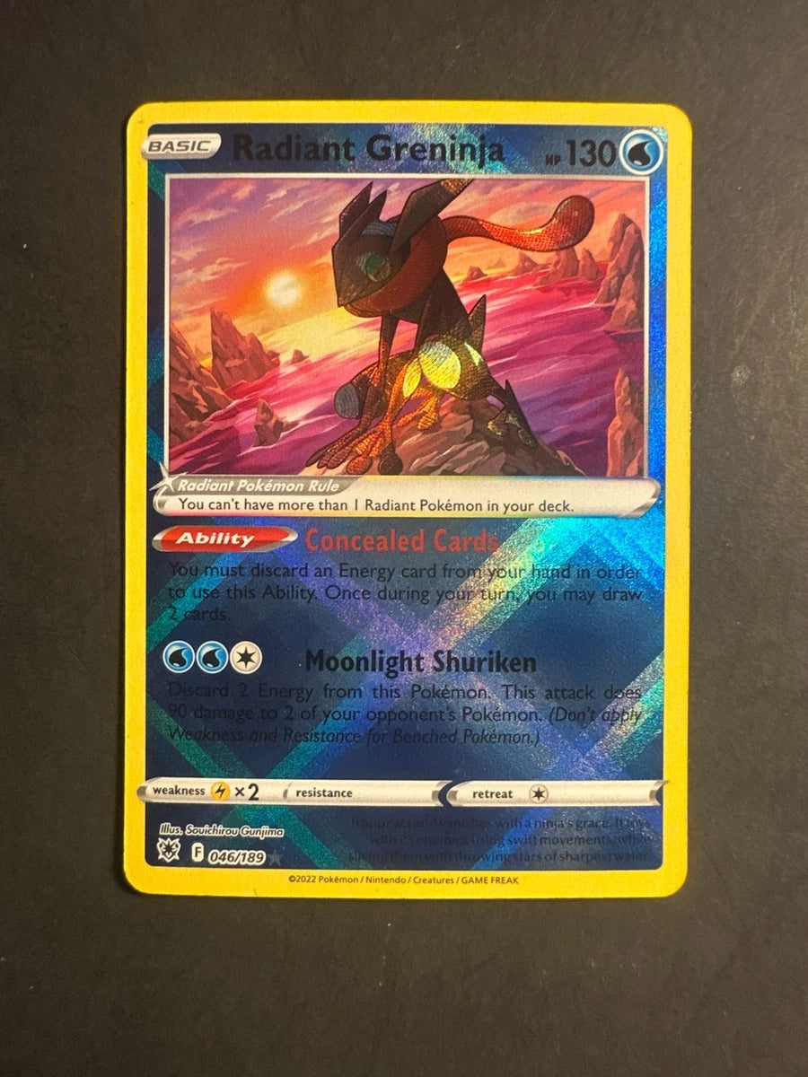 Astral Radiance Radiant Greninja 46 /189 Holo Holographic Rare 001