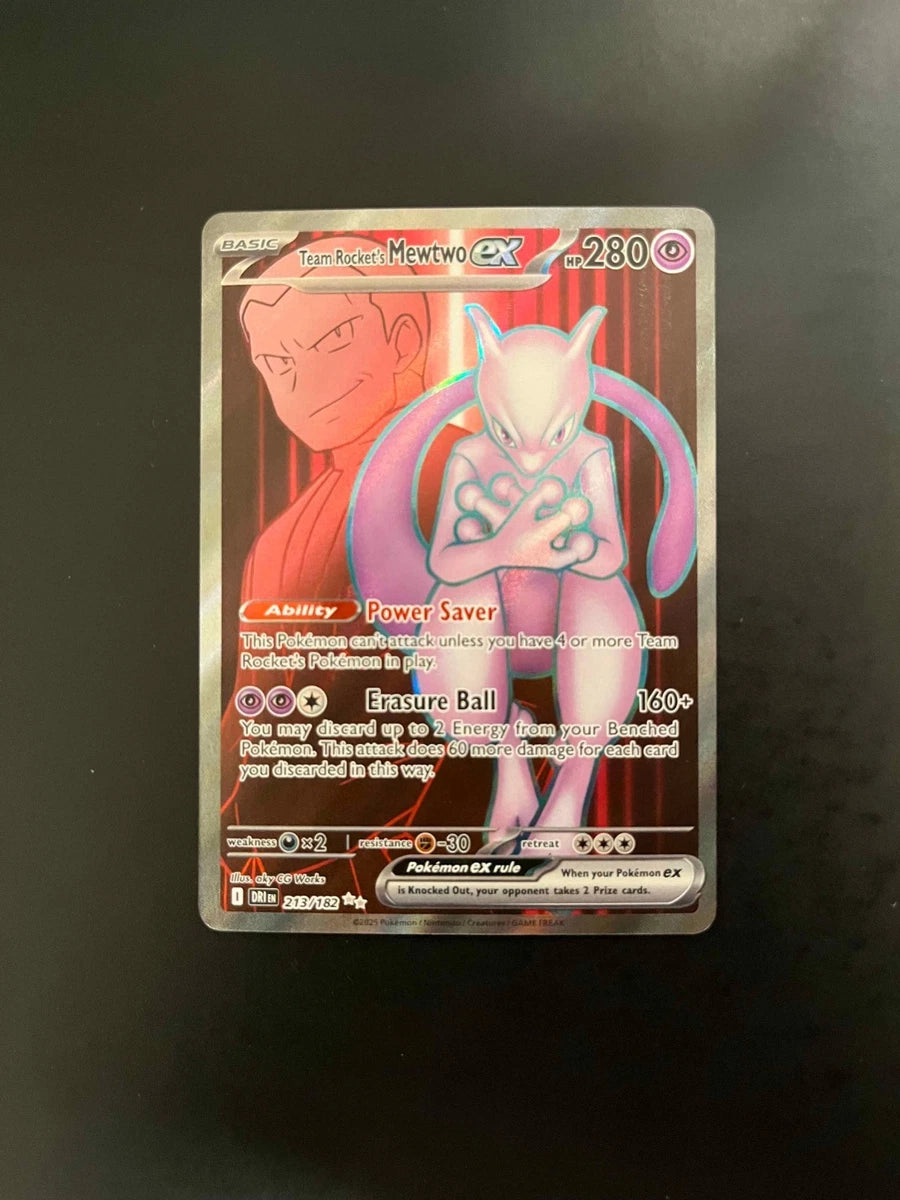 Team Rocket's Mewtwo ex Holo Ultra Rare SV10: Destined Rivals 213/182 NM