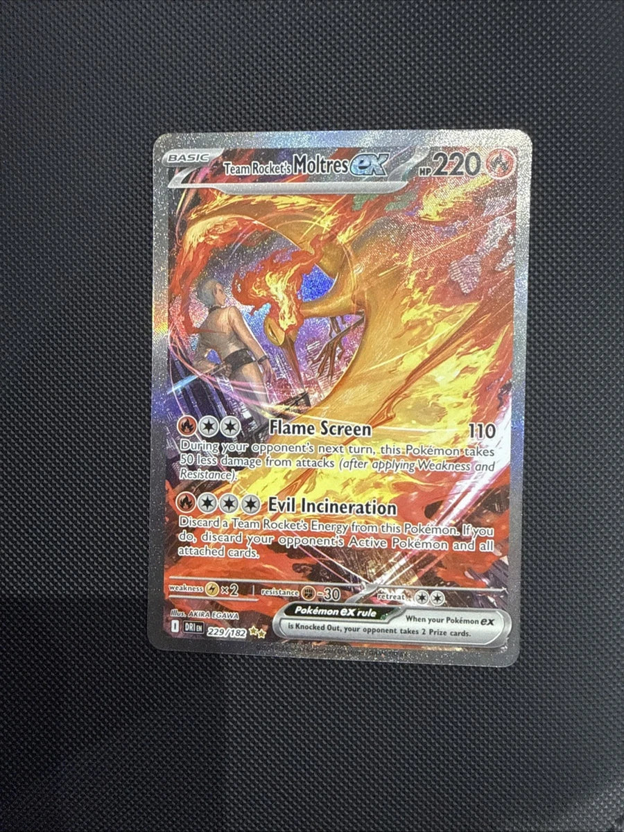 Team Rocket's Moltres EX (229/182) SIR Destined Rivals