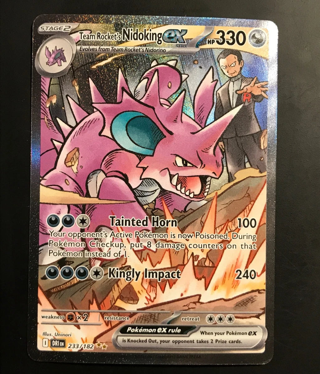 Team Rocket's Nidoking ex 233/182 SV10: Destined Rivals Holofoil NM