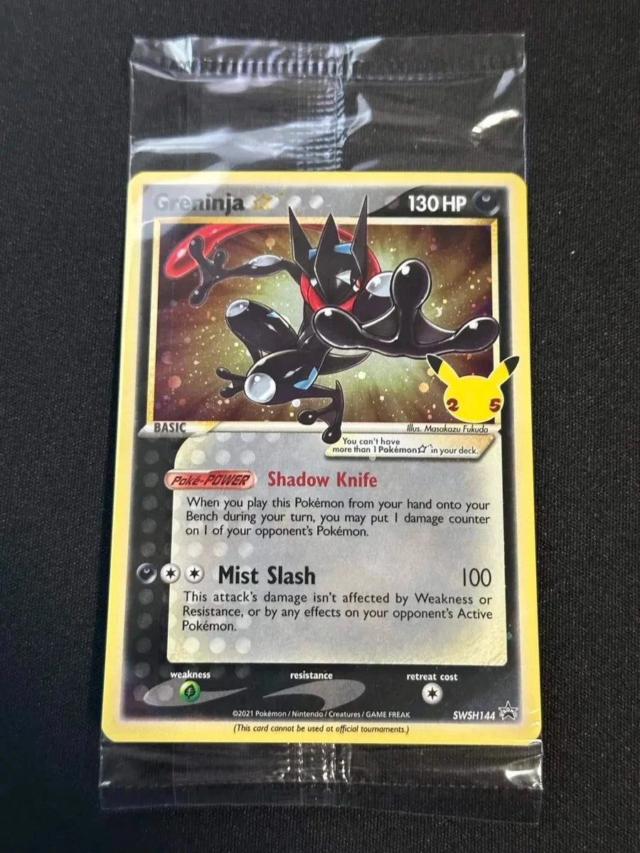 SEALED Greninja Gold Star SWSH144 Pokémon Celebrations Black Star PROMO
