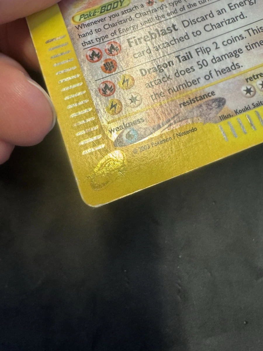 Charizard Crystal 146/144 Skyridge Holo Damaged WOTC 2003