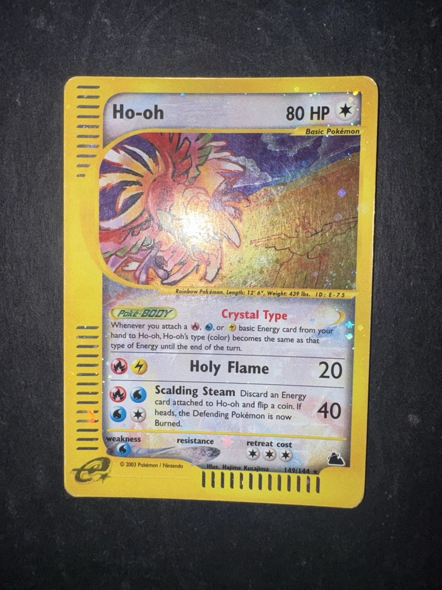 Ho-oh Crystal 149/144 Holo Skyridge ENG - No Charizard Gold Star