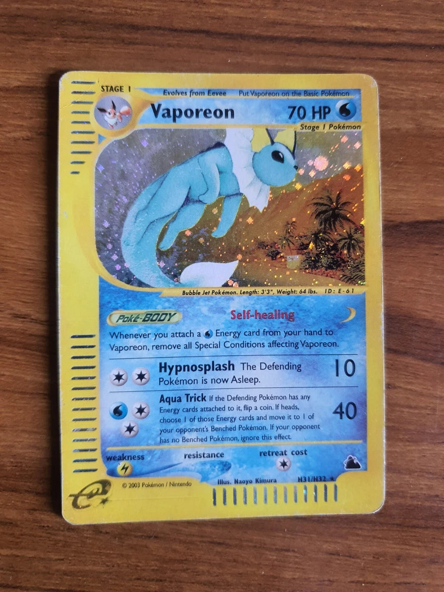 Vaporeon Skyridge Holo #033/144
