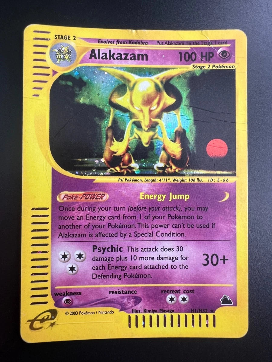 Alakazam - H1/H32 - Pokemon Skyridge Holo Rare Card HP