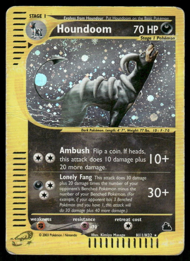 Houndoom H11/H32 Holo Skyridge Holo Holo Rare DMG