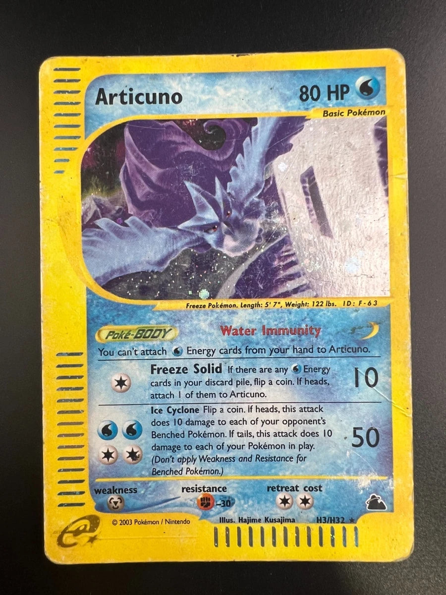 Articuno - H3/H32 - Pokemon Skyridge Holo Rare Card HP