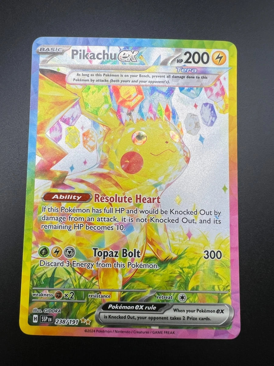 Pikachu ex - 238/191 - Pokemon Surging Sparks Special Illustration Rare NM
