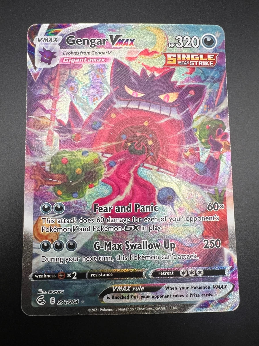 Gengar VMAX - 271/264 - Pokemon Fusion Strike Sword & Shield Alternate Art MP